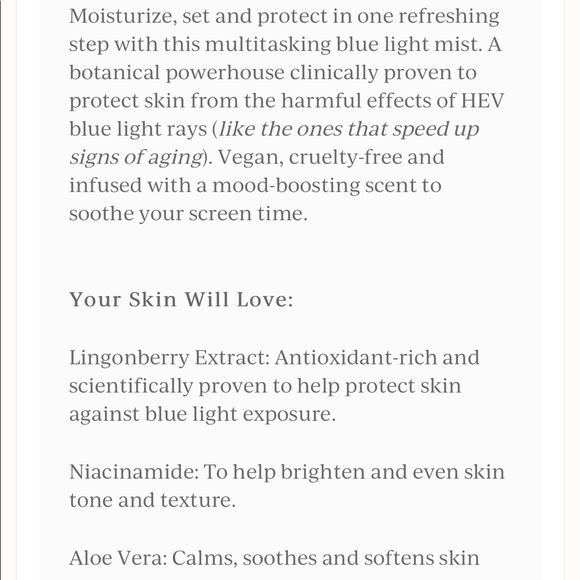 🌿 COMPLEX CULTURE Filter Out Daily Blue Light Defense Mist - Picture 7 of 8